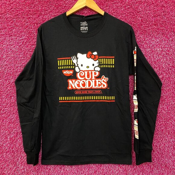 Cup Noodles x Hello Kitty Long Sleeve T-Shirt Small - Picture 1 of 4